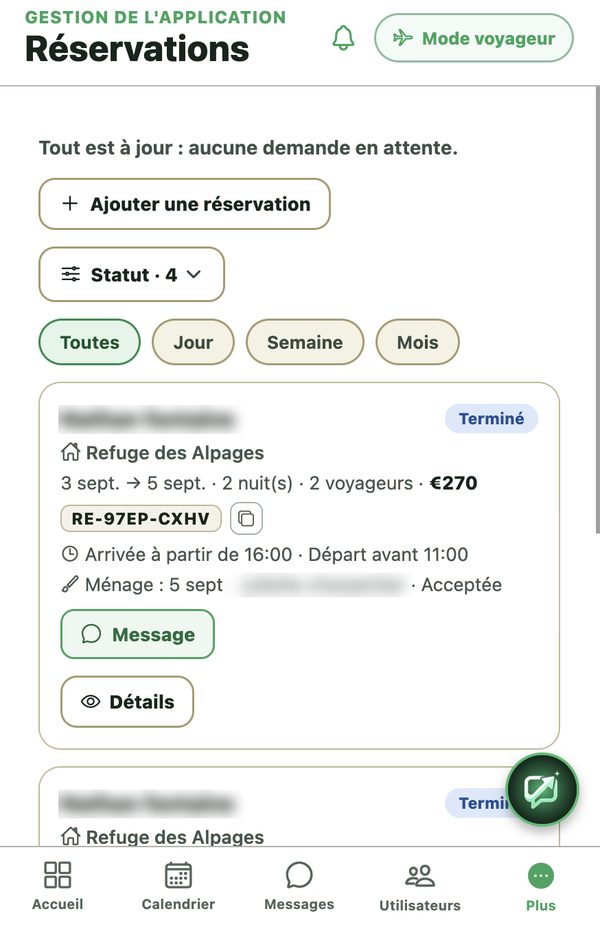 Votre logement en ligne, réservé en direct, sans intermédiaire.